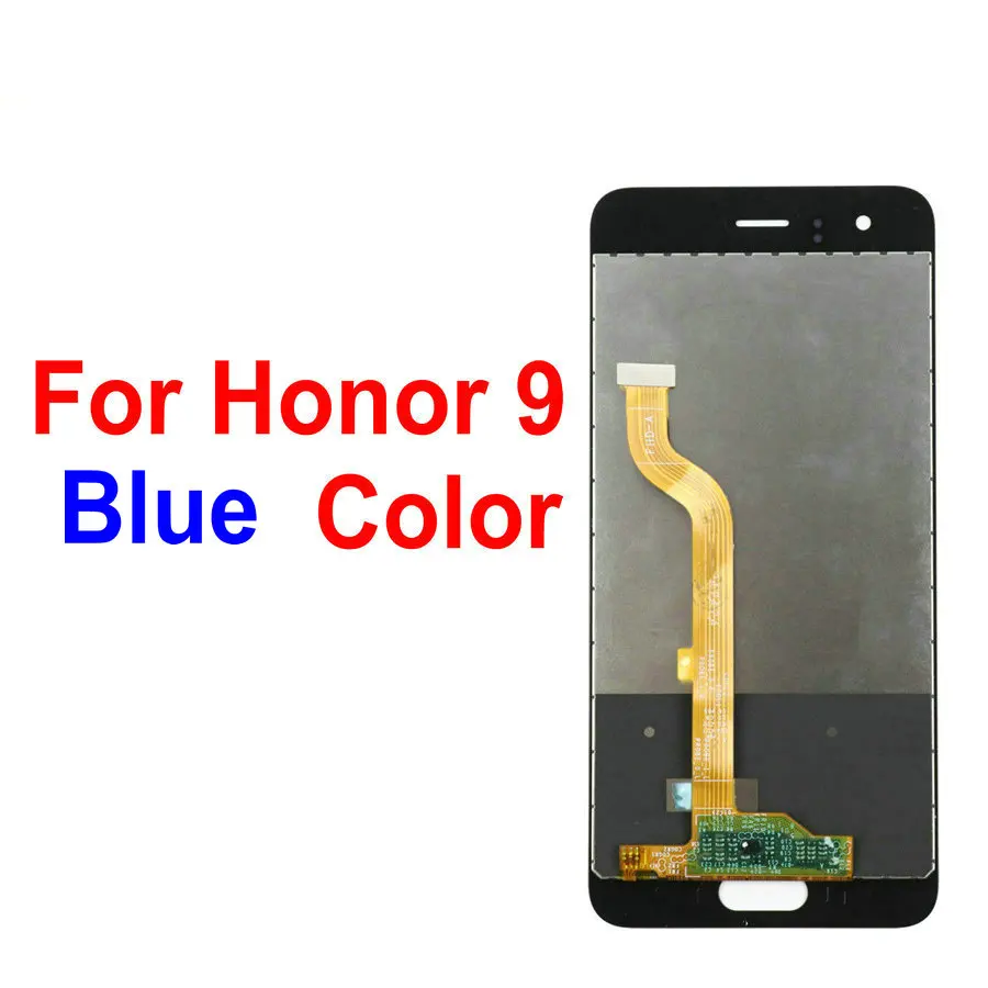 Мифологическая Сенсорная панель lcd для 5,6" huawei Honor 9 Lite Honor 9 5,15" сенсорный экран дисплей мобильного телефона черный белый - Цвет: Blue For Honor 9