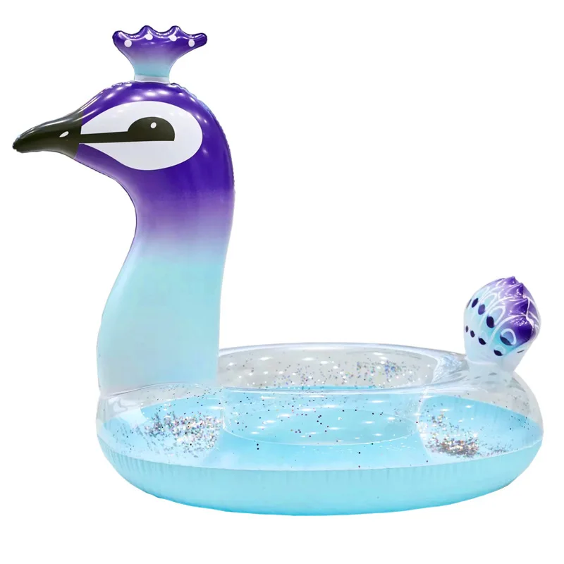 

90cm/120cm Inflatable Gittler Peacock Swim Ring Pool Float Adult Water Swimming Tube Inflatable Fun Pool Toys Cute Piscina Kids