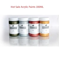 300ml acrylic paints gold silver fabric textile wall painting hand painted paint diy paintt base color drawing supplies couplet