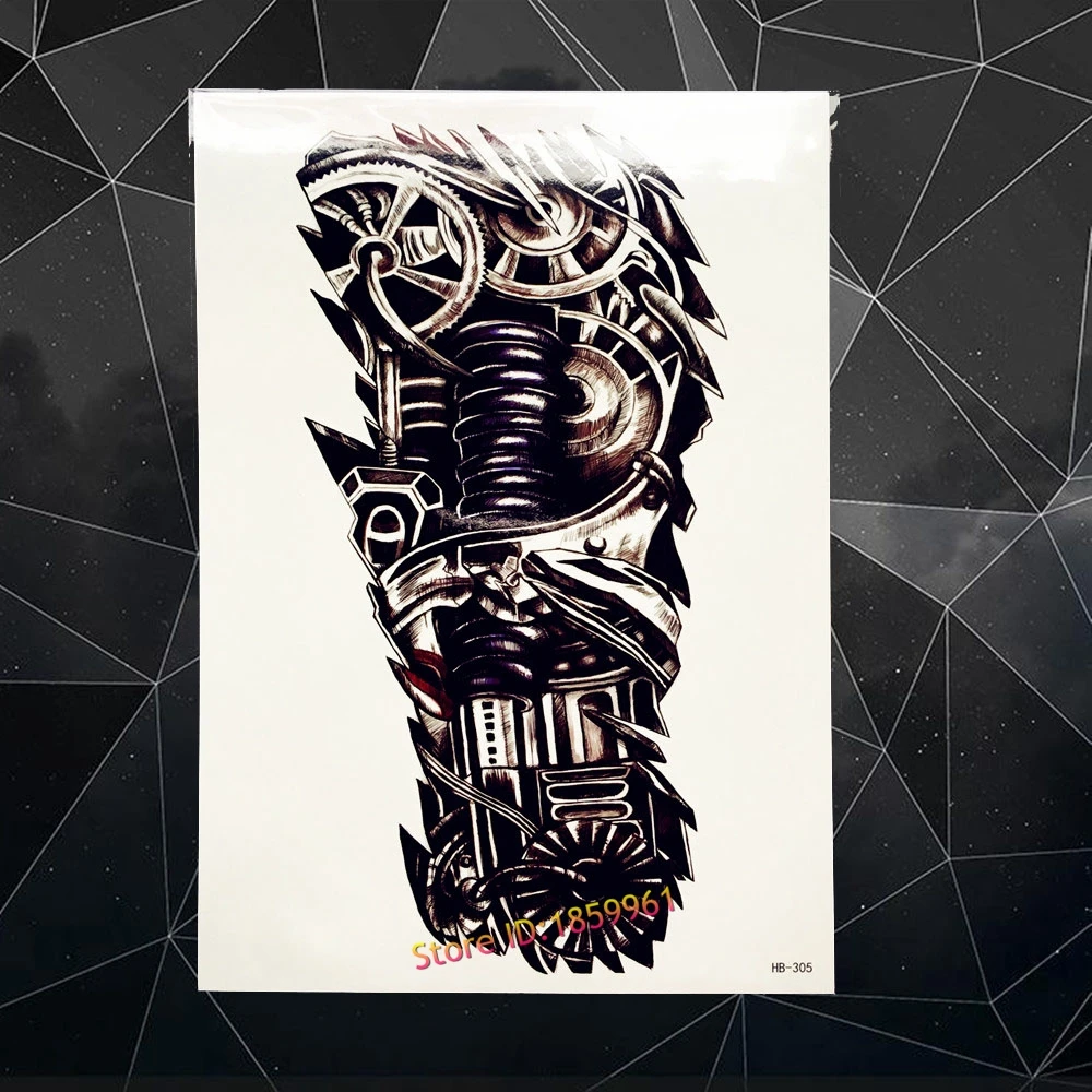 Водонепроницаемый сексуальный временный тату с 3D изображением ветви дерева и пионов из Китая, фальш-наклейки размером 21х15 см, искусство тела в акварельной технике, паста для татуировок.