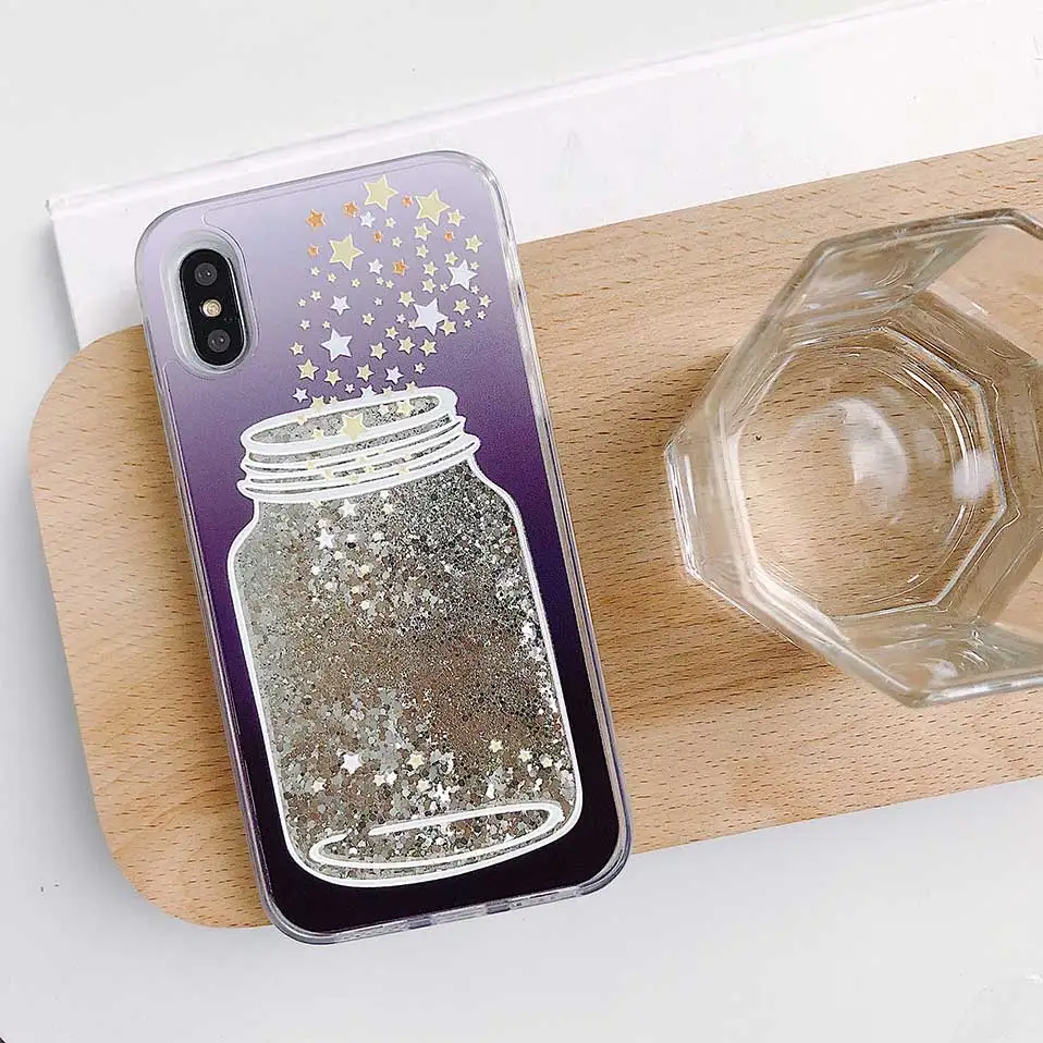 Чехол-книжка для телефона чехол iPhone 7 8 6 Funda Wishing bottle star sand Plus X XR XS MAX |