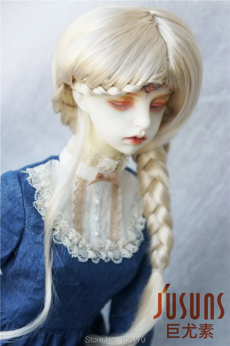 JD255 1/3 SD леди оплетка кукла парики 8-9 дюймов кукольный парик BJD парик
