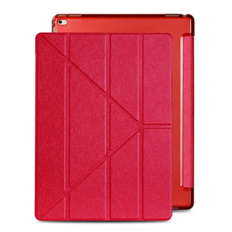 Красный Для Apple Ipad Pro 12,9 супер тонкий чехол-подставка из искусственной кожи чехол для планшета кожаный чехол для Ipad Pro 12,9+ стилус - Цвет: Красный