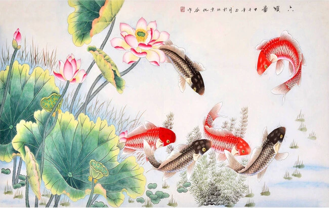 3D обои на заказ настенная Нетканая 3d комната бумага Китайский Лотос украшение