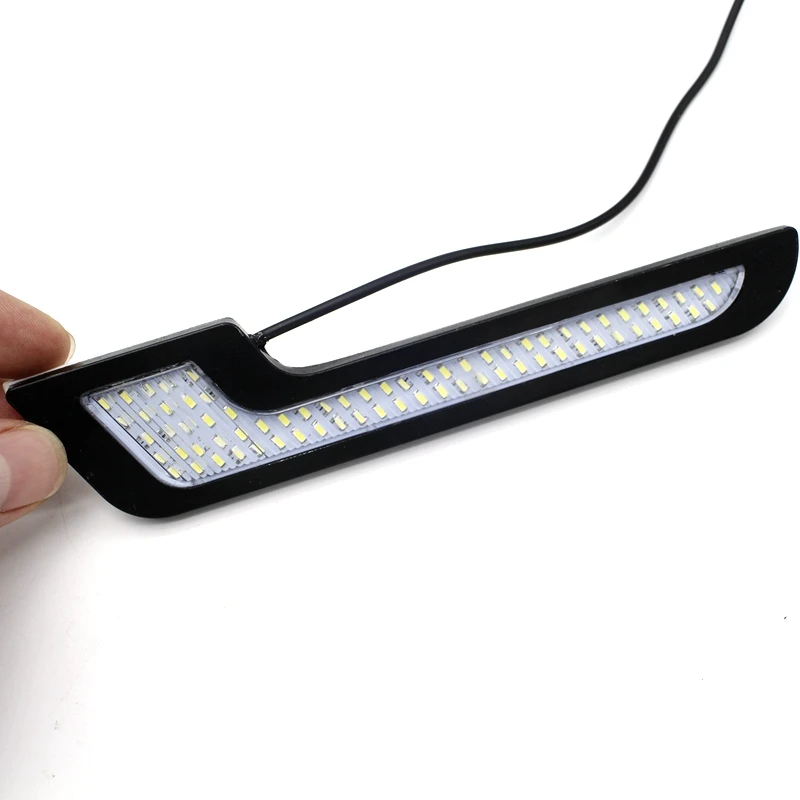 Yituancar 2 шт./компл. 2X72 чипы 3140SMD светодиодный дневные ходовые огни дневного