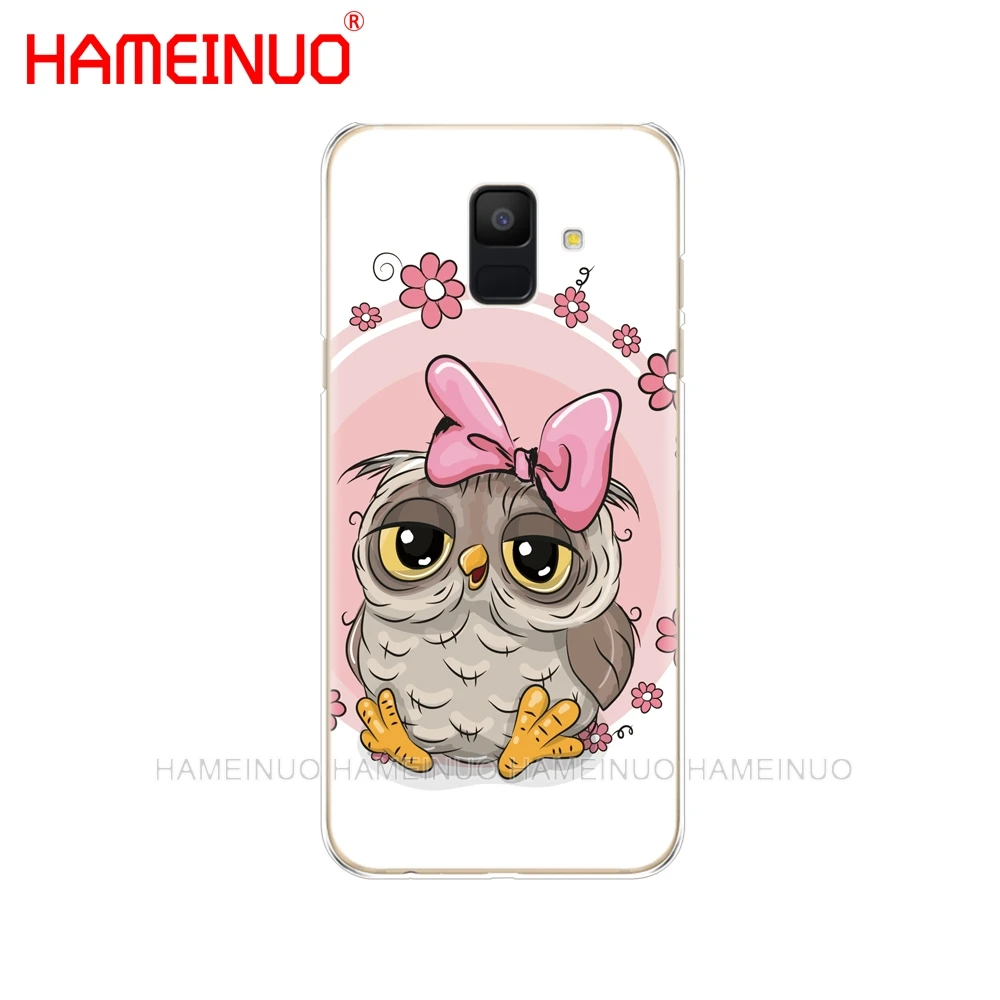 HAMEINUO Красочные Совы чехол для телефона для samsung Galaxy J4 J6 J8 A9 A7 A6 A8 плюс j7 duo - Цвет: 40150