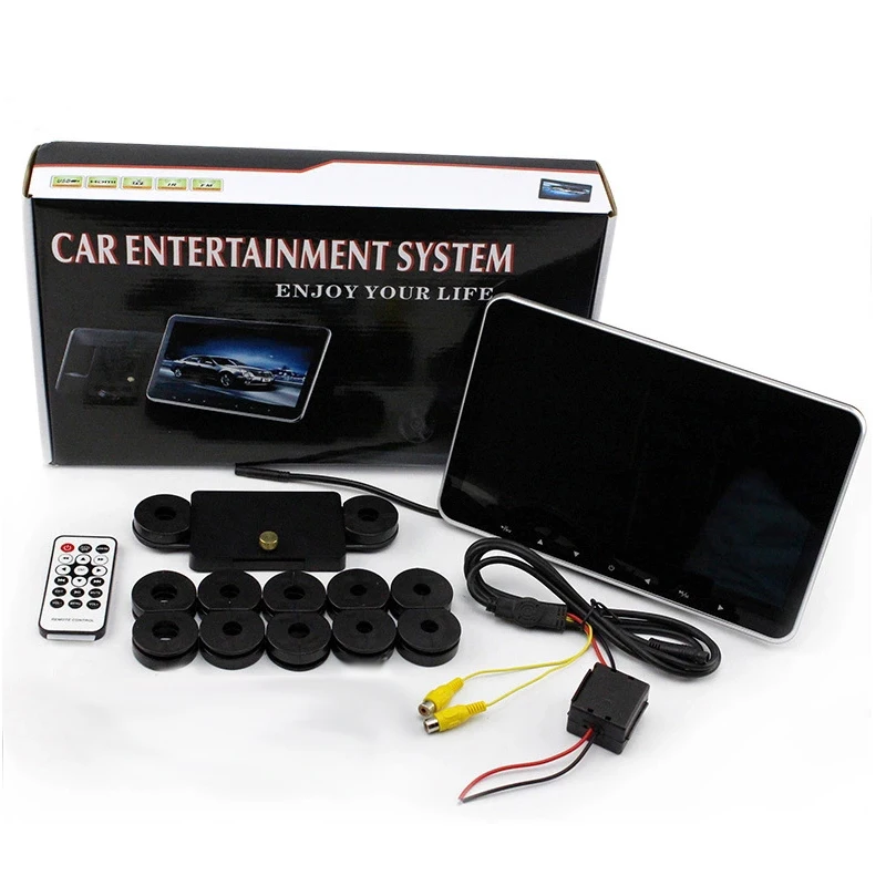 Caroad 2 5 дюймовый Ультратонкий Монитор для автомобильного подголовника MP5 плеер HD 10