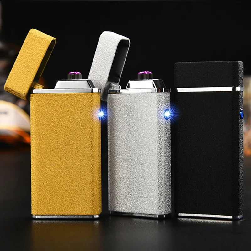 Крест двойной дуги легче USB Перезаряжаемые сигареты сигары плазменная Зажигалка