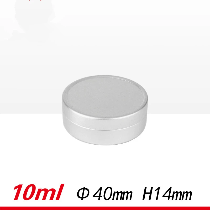 100pcs/lot 10g Empty Aluminum Lip Gloss Container 10ml Lipstick Tube Sample Jar Round Tin Balm Case ointment tin can pot | Красота и
