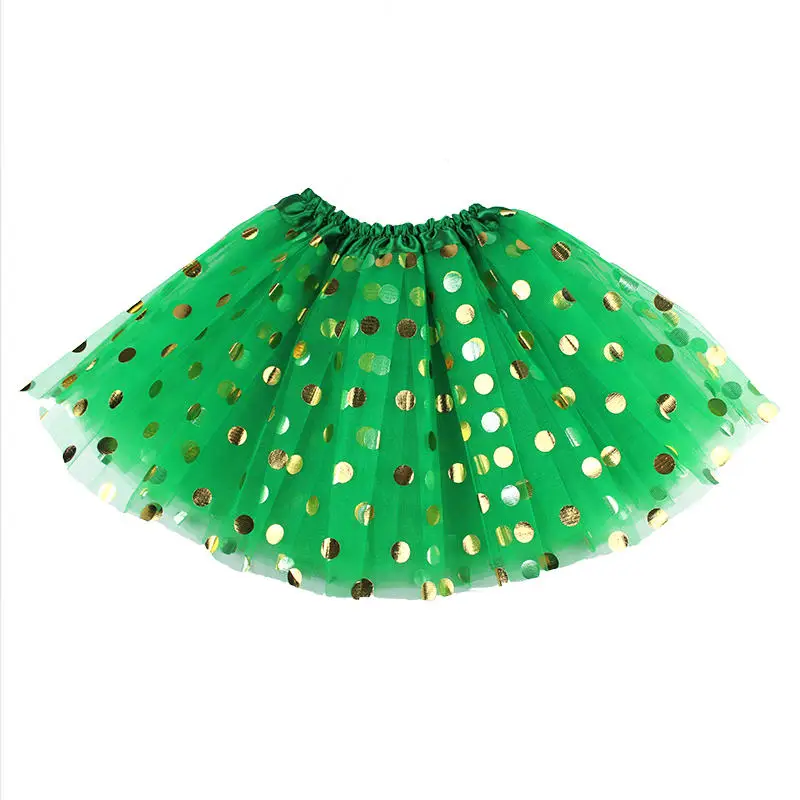 Green 1PXSkirt Юбки-пачки для девочек детская одежда белая ажурная юбка-трапеция для девочек, зеленый, фиолетовый, розовый, с фатиновой юбкой детская юбка пачка с узором в горошек, юбки для девочек праздничная одежда - Цвет: Green 1PXSkirt