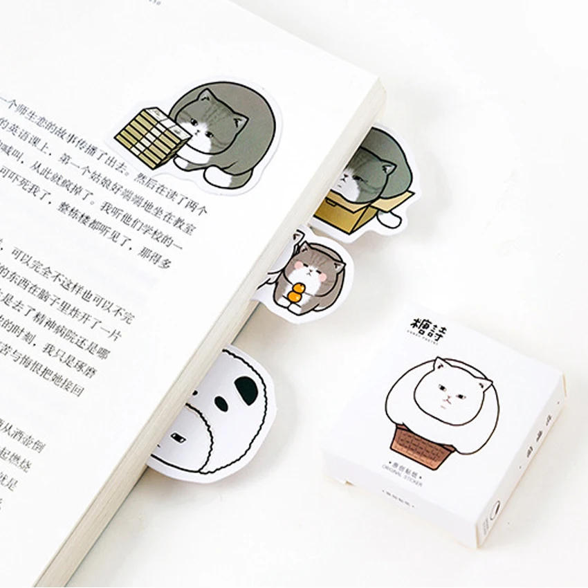 20 упаковок/лот guluu Cat Box стикер Детская Наклейка скрапбук декоративный дневник
