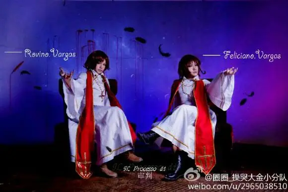 Костюм для косплея аттракцион держав хеталия Северная Италия близнецы Ватикан