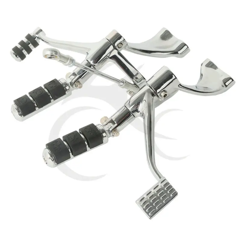 

Footpeg Chrome Forward Controls Kit With Pegs Levers Linkage For Harley Sportster 04-13 XL 883 1200 XL 2004-2013 Iron