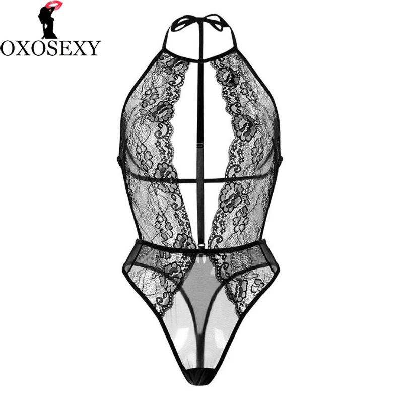 

Open Crotch Hollow Lace Sexy Lingerie Babydoll Chemise Sexy Baby Dolls Teddy Lenceria Erotic Sexy Costumes women's Underwear 214