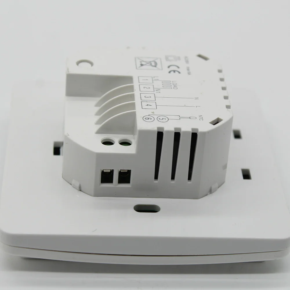 Цифровой программируемый термостат для теплого пола 16A с ЖК-дисплеем |