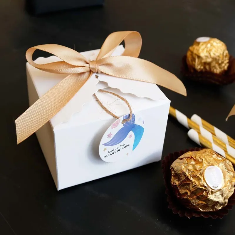 12 комплектов в партии Крафт Бумага коробка ламы Подарочная Свадебная для конфет