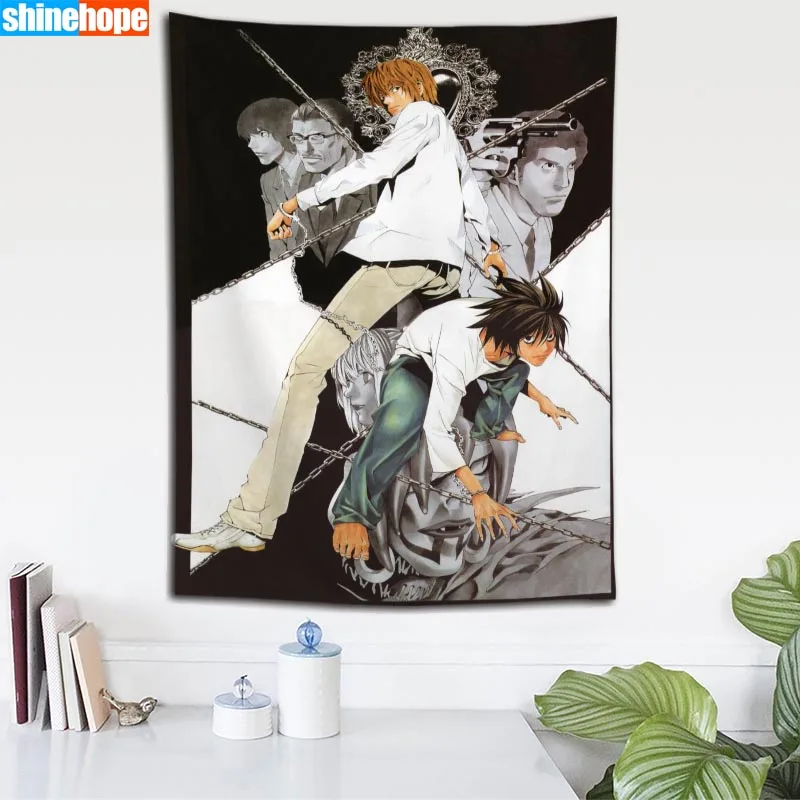 Гобелен Death Note с мандалой настенная подвесная стена искусственный Декор для дома