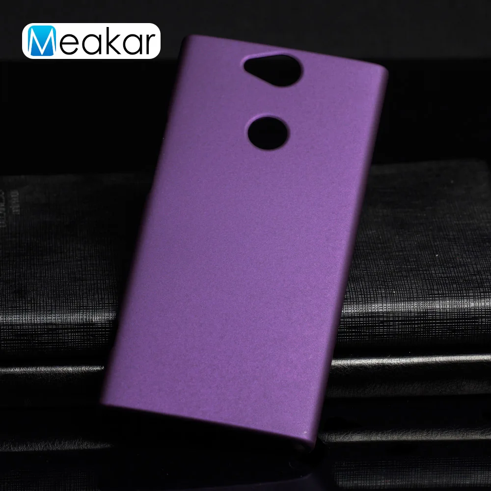 Матовая Пластик Coque 6.0For sony Xperia Xa2 плюс Чехол для sony Xperia Xa2 Xa 2 плюс двойной чехол для телефона чехол-лента на заднюю панель - Цвет: Purple