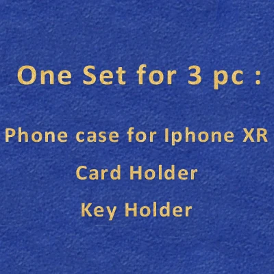 For Iphone XR Hiram Beron роскошный подарочный набор кожаные аксессуары итальянский крокодил узор коровья кожа держатель для карт кошелек подарок на день рождения - Цвет: For Iphone XR