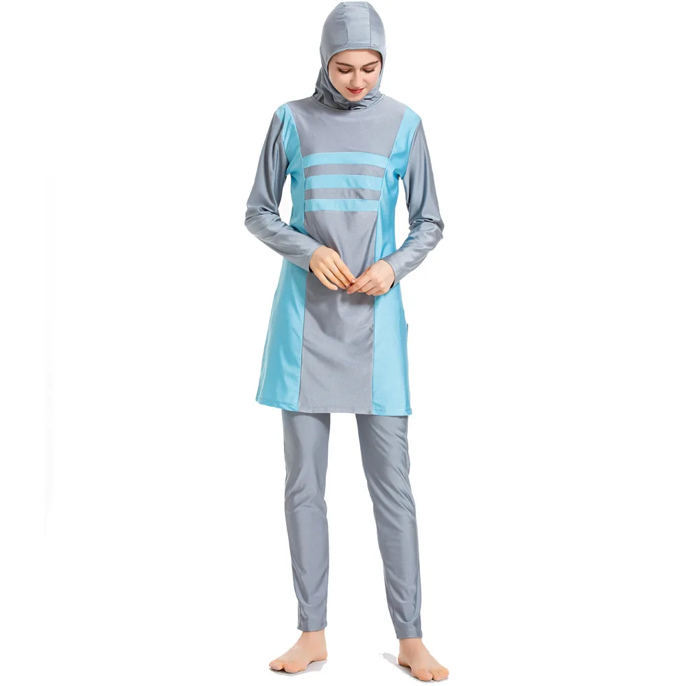 2019 г. мусульманские купальники Burkini купальный костюм с длинным рукавом и шапкой