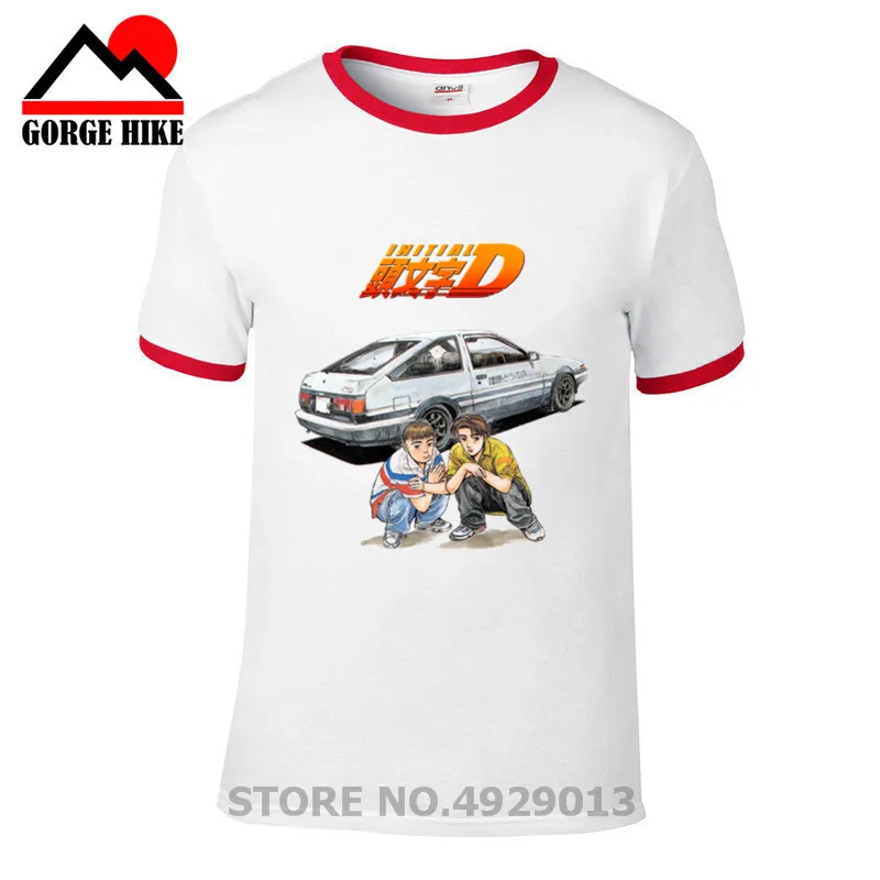 Мужская футболка Takumi Fujiwara Tofu с надписью D Manga HachiRoku Shift Drift брендовая одежда для