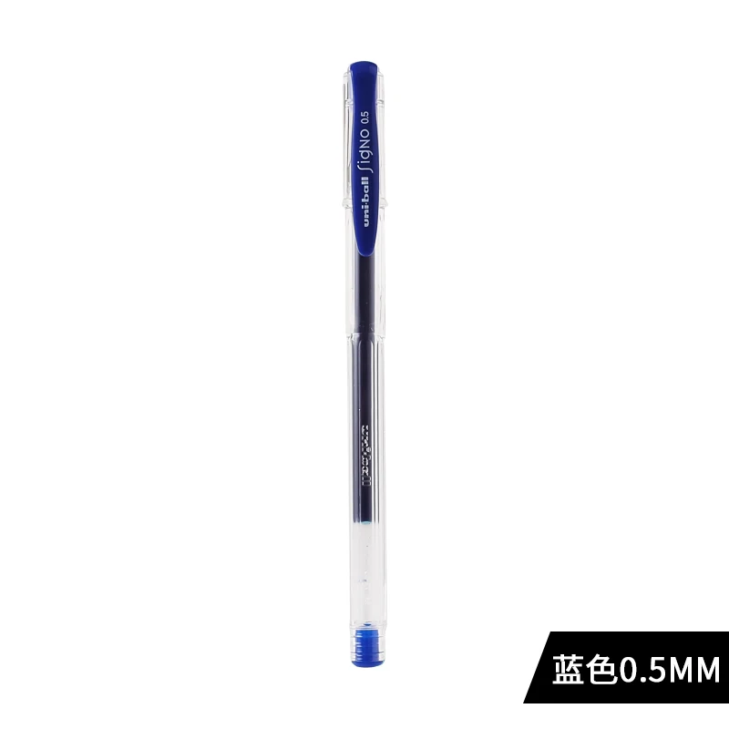 0.5mm Blue 12 шт. Uni-ball Signo Стандартный гелевая шариковая ручка комплект UM-100 0,5/0,7/0,8 мм 14 цветов на выбор - Цвет: 0.5mm Blue