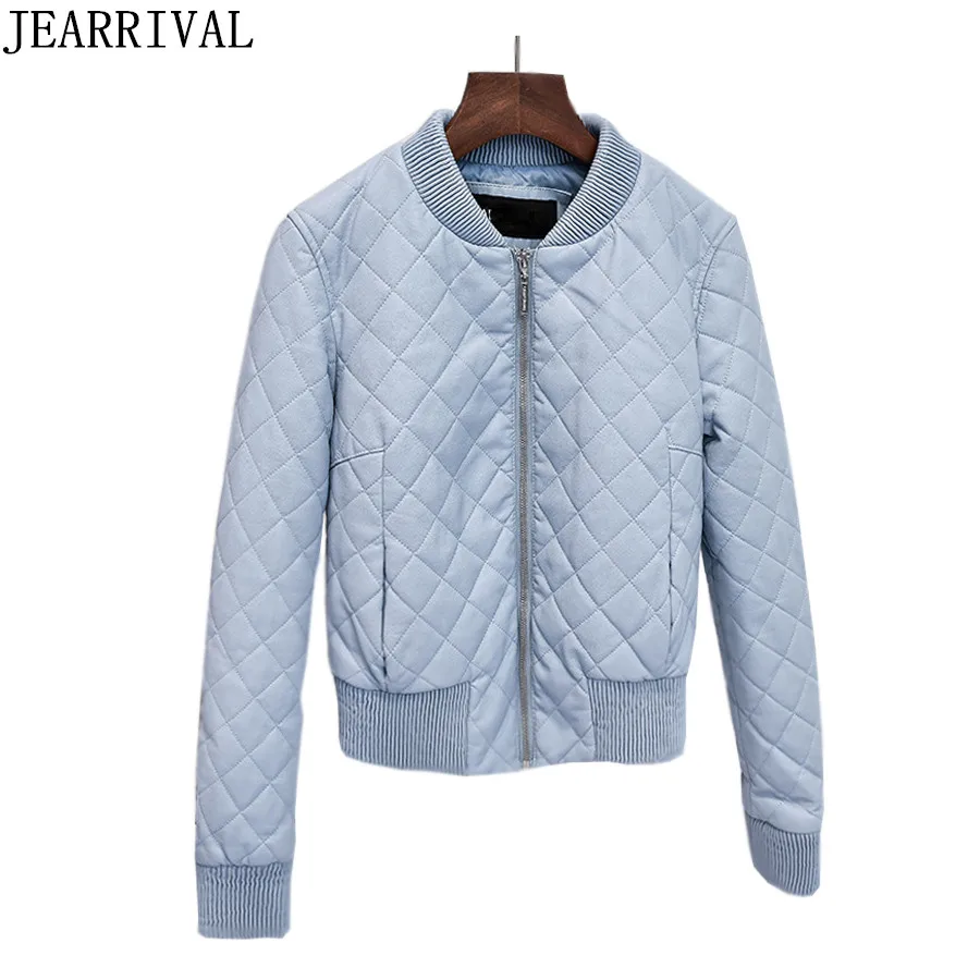 2018 осенне зимнее пальто из искусственной кожи куртка бомбер Женская