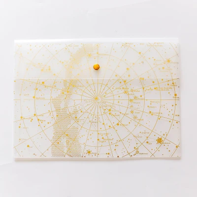 Star-white Матовая папка для документов, Сумка для документов, Шикарная Звезда, держатель для чеков, бумажный органайзер для хранения, студенческие канцелярские принадлежности, школьные офисные принадлежности - Цвет: Star-white