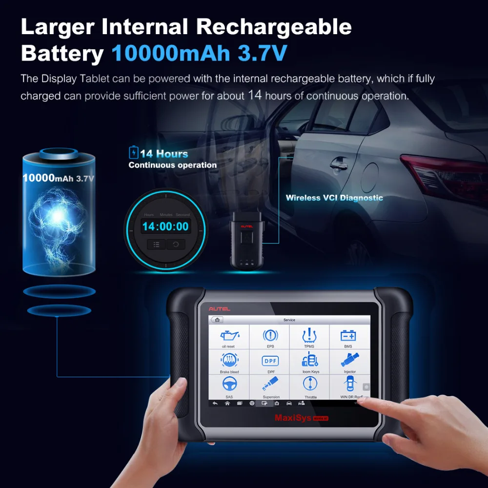 Aute OBD2 сканер диагностический инструмент Maxisys MS906BT/DS808K ключевой программист Автомобильный сканер лучше запускать x431