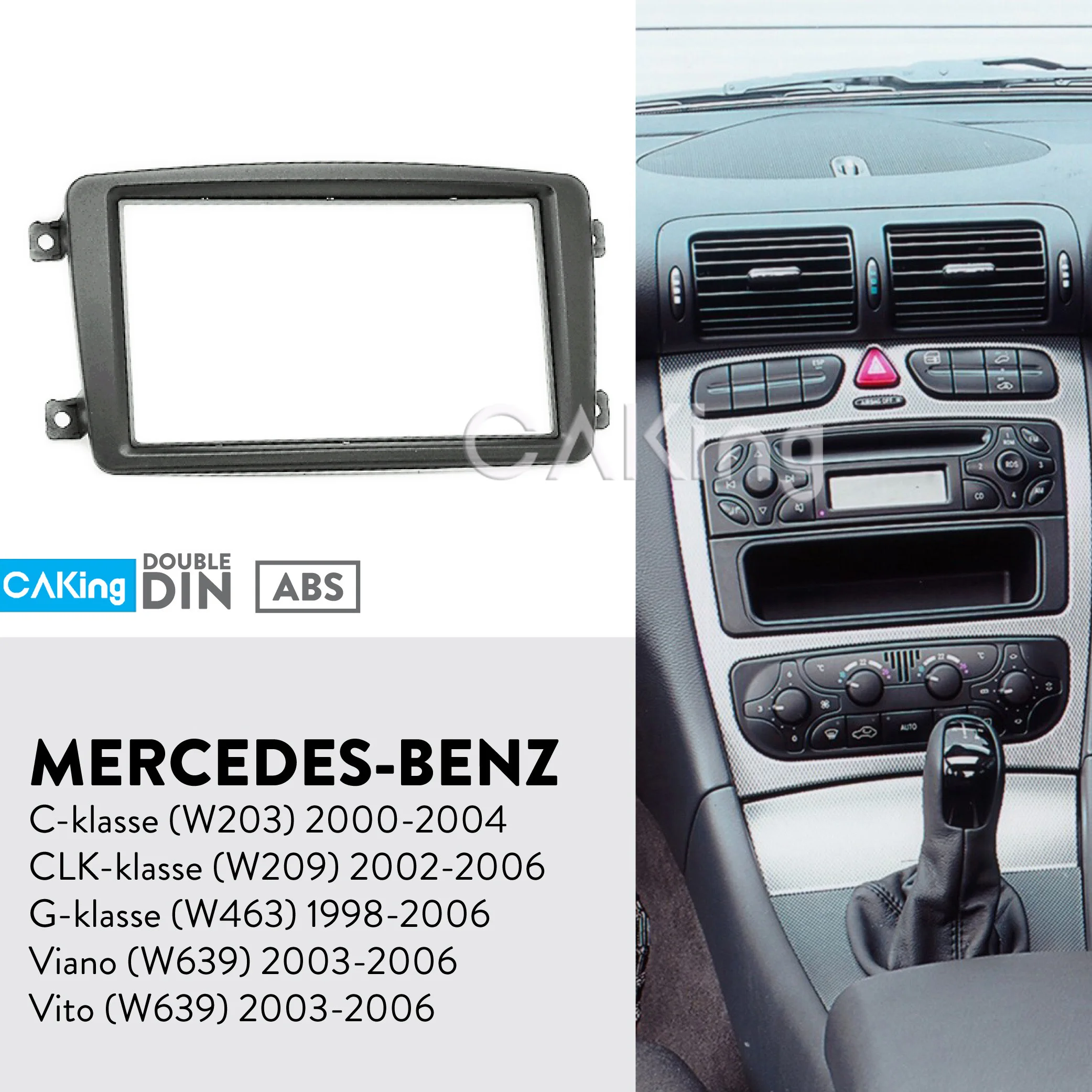 Панель радиоприемника Fascia Для MERCEDES BENZ CLK klассе (W209) 2002-2006 G (W463) 1998-2006 комплект