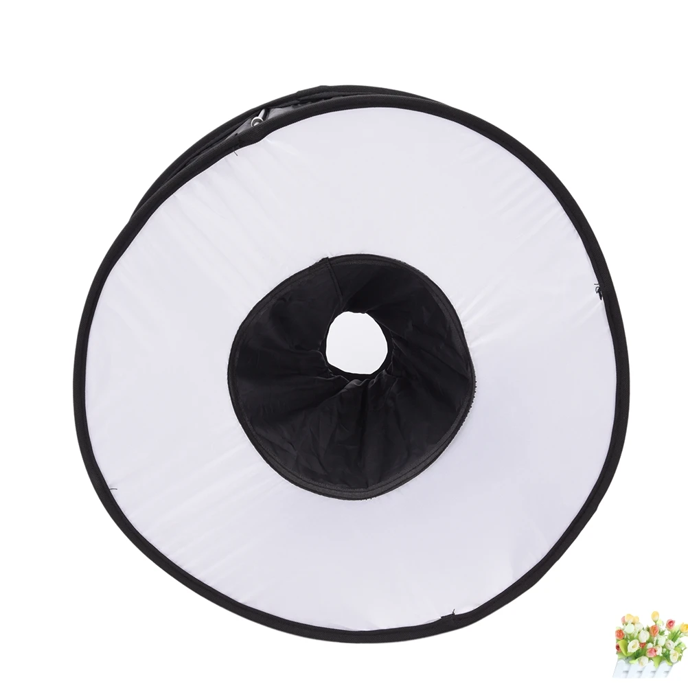 45CM Round practical Universal Portable Folded Magnetic Ring Flash Diffuser Softbox for Macro Portrait Photography Convenient |