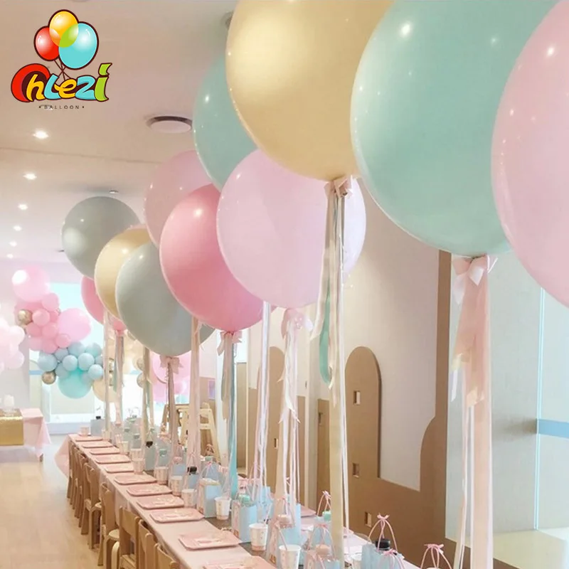 24 дюйма латексных воздушных шаров с Макарон Цвет Baby Shower День Рождения Девочки