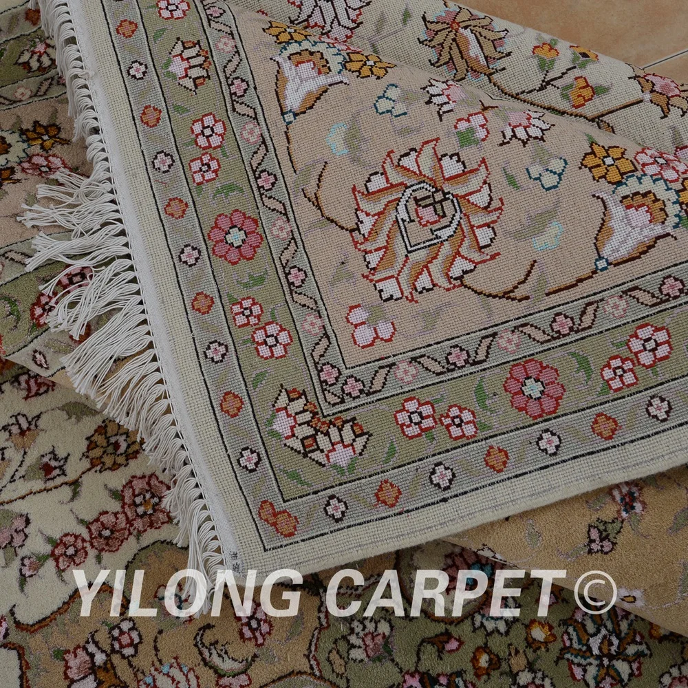 Yilong 8 'x 10' турецкие шерстяные ковры персидские розовые Изысканные ручной