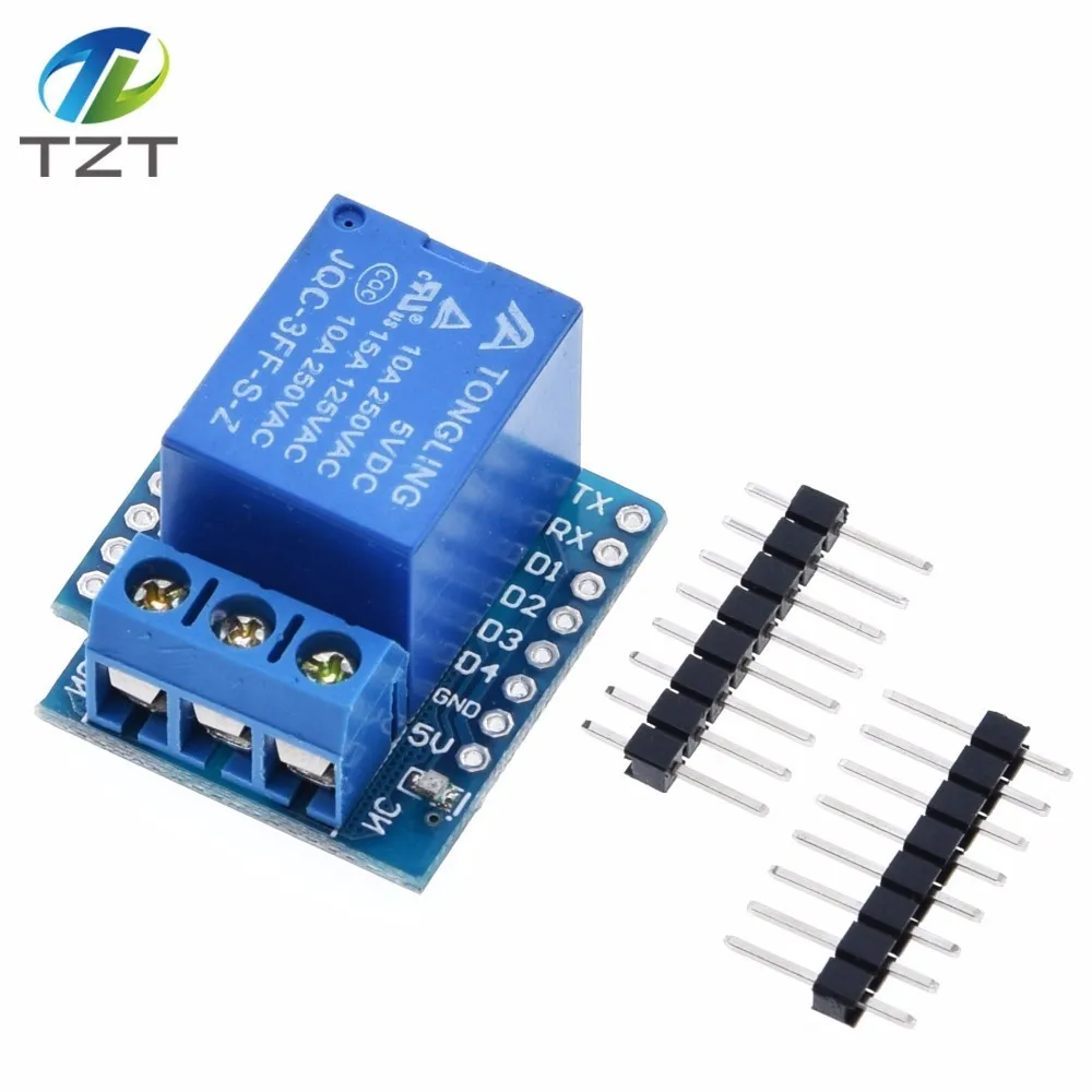 Релейный Щит для Wemos D1 один канал мини-модуля реле платы разработки Arduino ESP8266 1