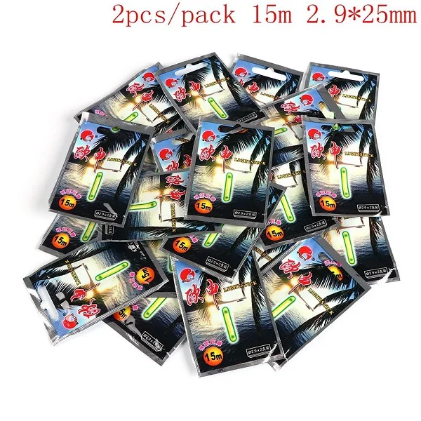 50pcs type2 (2.9x25m 50 шт. светящийся флуоресцентный рыболовный лайтстик светящийся поплавок для рыбалки Поплавок для ночной рыбалки Карп на темной светящейся палке рыболовный инструмент - Цвет: 50pcs type2 (2.9x25m