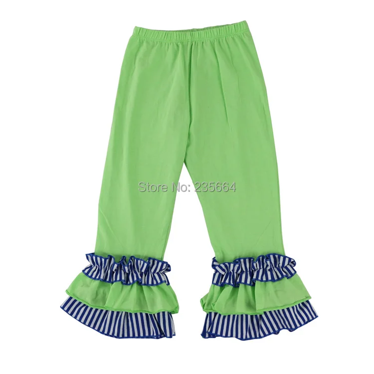 Весенняя одежда для девочек рубашка с коротким рукавом и синие полосатые штаны