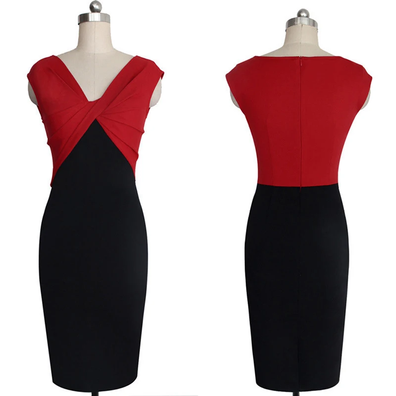 Женское платье Vestido летнее облегающее с коротким рукавом туника перекрестным