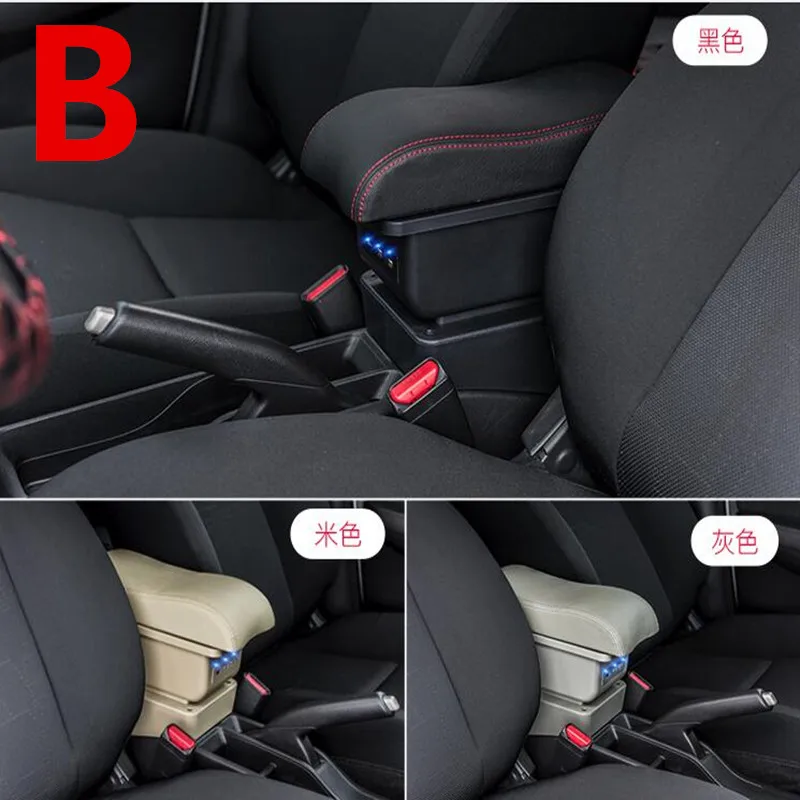 Подлокотник для Toyota Yaris подлокотник Vios центральный контейнер хранения с