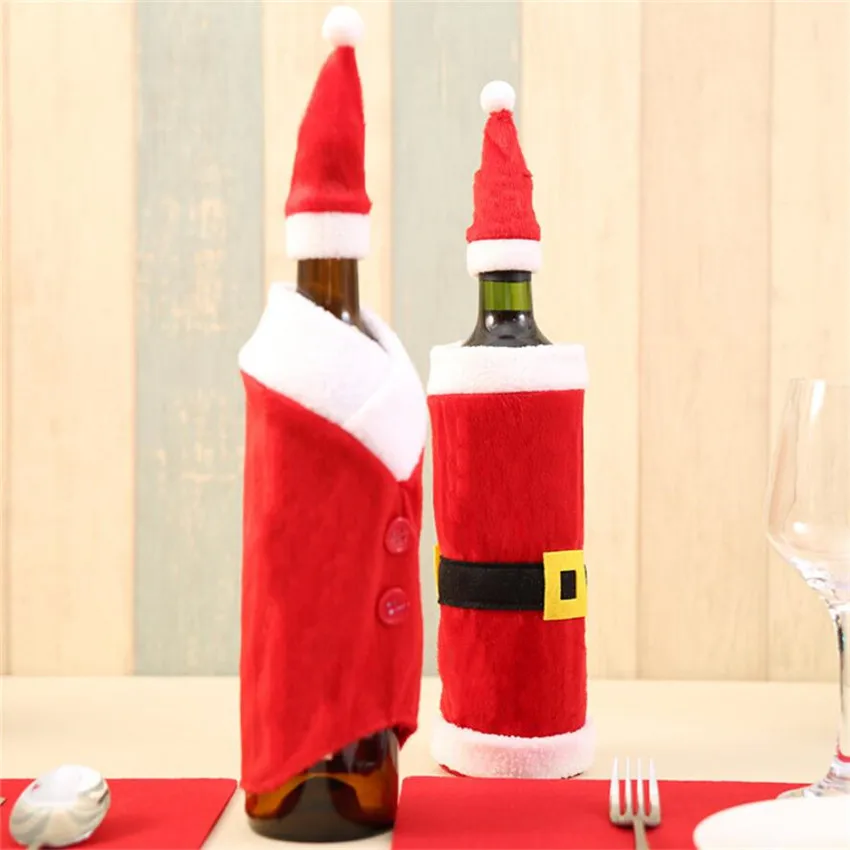 Новый Рождественский Подарочный декоративный Санта Клаус Кнопка крышка бутылки