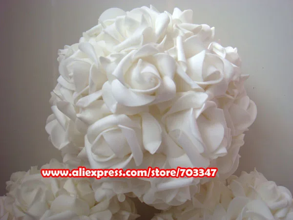 

(16pcs/lot) 9" 23CM Kissing ball Centerpiece Artificial Foam Rose Flowers Decorative Flowers & Wreaths