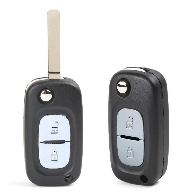 Раскладной дистанционный ключ Keyecu с 2 кнопками FSK 434 МГц PCF7961 для Renault Clio 3 Kangoo Master