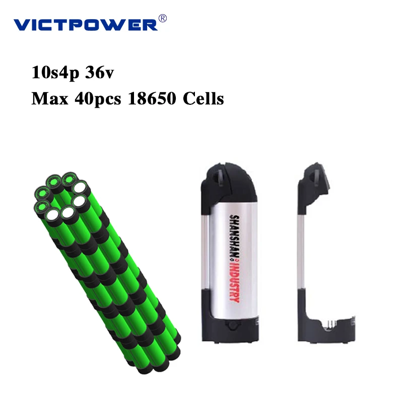 18650 2200mAh battery Lithium Ion OEM 10S4P 36V 8.8ah Battery Pack with case for electric bike 5pcs/lot | Электроника