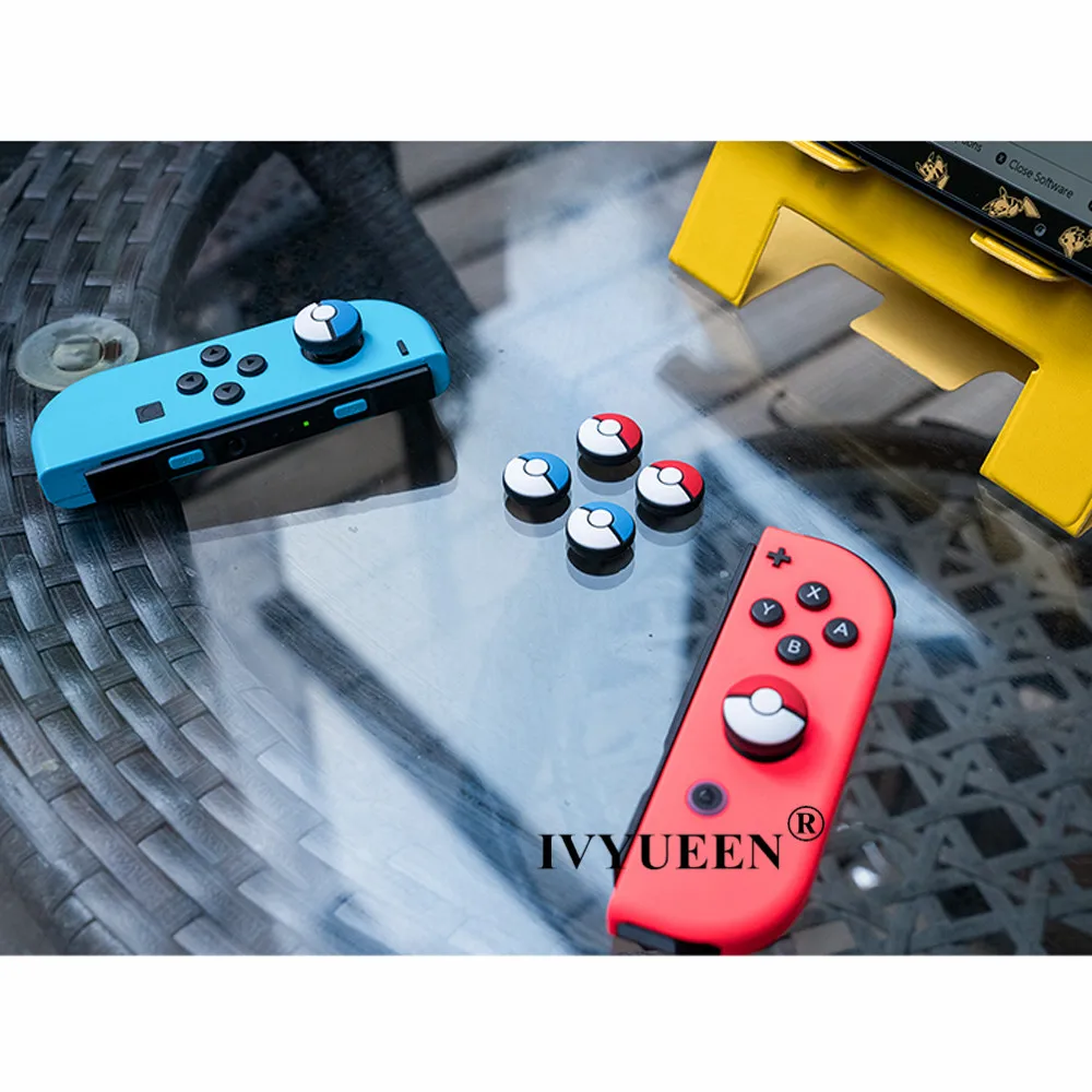 IVYUEEN для переключателя rend NS NX Joy Con джойстик с рукояткой для большого пальца Кепка Eevee для Nintendo Swith JoyCon контроллер аналоговая рукоятка