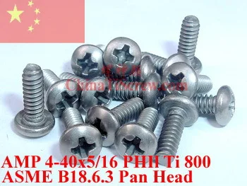 

β Titanium Alloy screws 4-40x5/16 Pan Head 1# Phillips Driver Polished 10 pcs