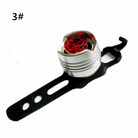 Silver red Nieoqar 1 шт. велосипедный передний задний фонарь на шлем, сигнальный светильник для велосипеда, Предупреждение льный фонарь, красный задний светильник для велосипеда, светодиодный светильник - Цвет: Silver red