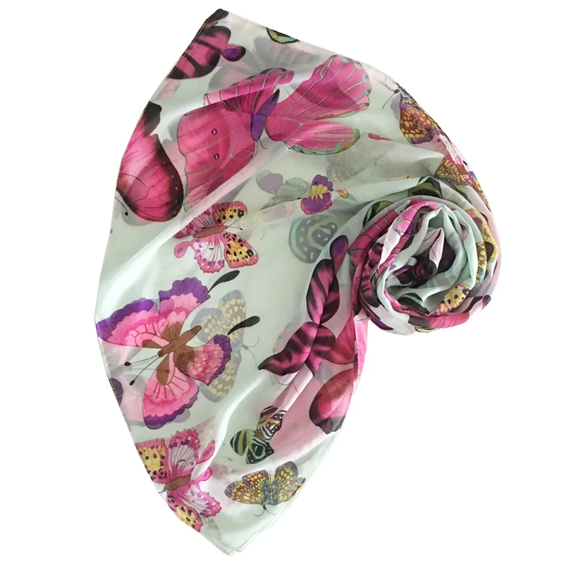 

Lightweight Fashion Women Lady Winter Classic Butterfly Print Shawls Chiffon Super Long Large Scarf 200*70 cm