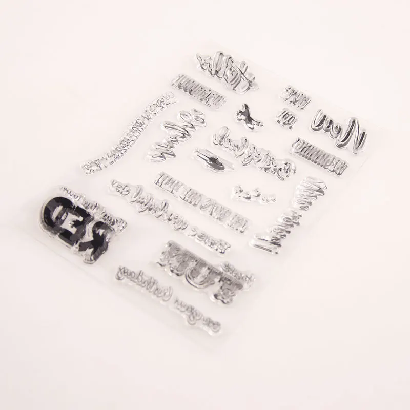 Прозрачный прозрачный силиконовый штамп для печати DIY Скрапбукинг Фотоальбом