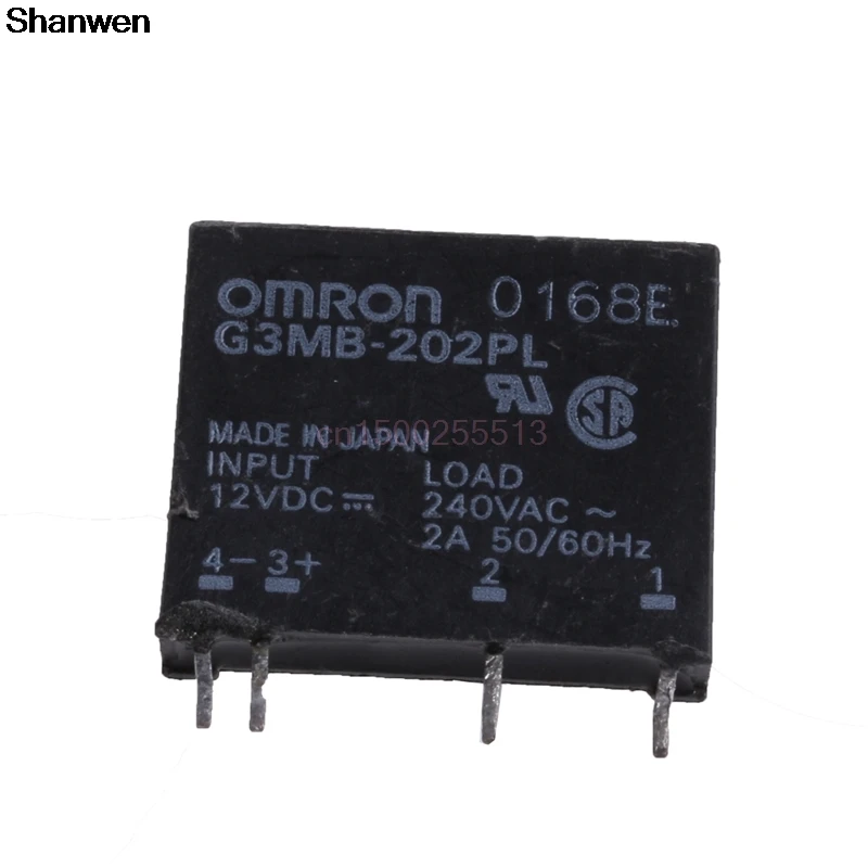 

1Pc New Solid State Relay G3MB-202PL DC-AC PCB SSR In 12V DC Out 240V AC 2A