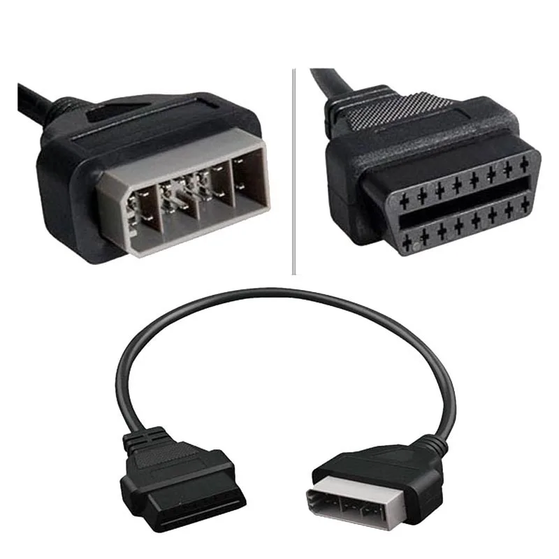 Для Nissan 14 Pin к 16Pin кабель Obd Ii диагностический интерфейс 14Pin Obd2 16 адаптер работает