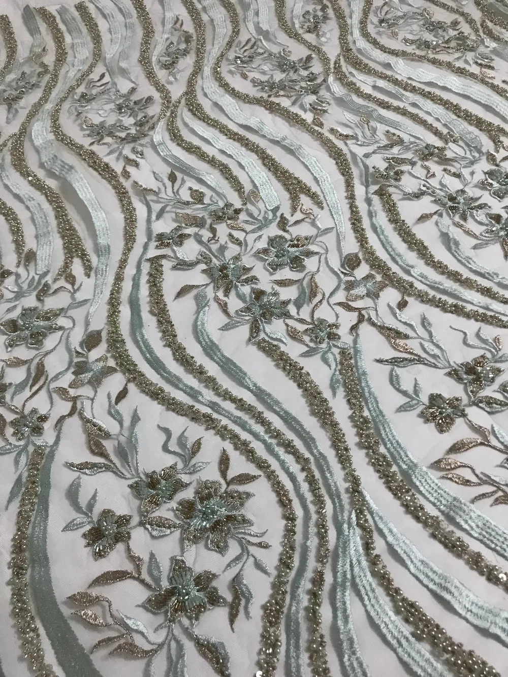 Beautiful CiCi-112202 African tulle mesh lace fabric luxury beaded embroidery french | Дом и сад